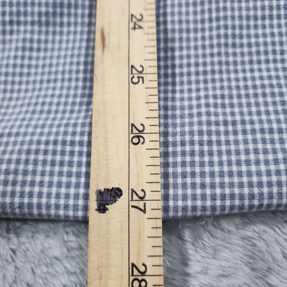Polo Sport Ralph Lauren Shirt Mens Medium Gray Blue Gingham Cotton Short Sleeve - Picture 11 of 12
